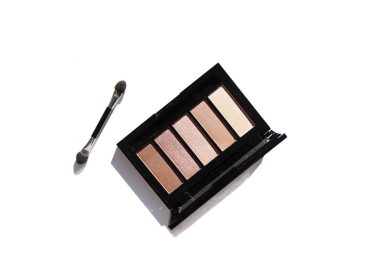 brown and black make up palette