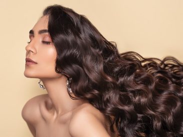topless woman with eyes closed
